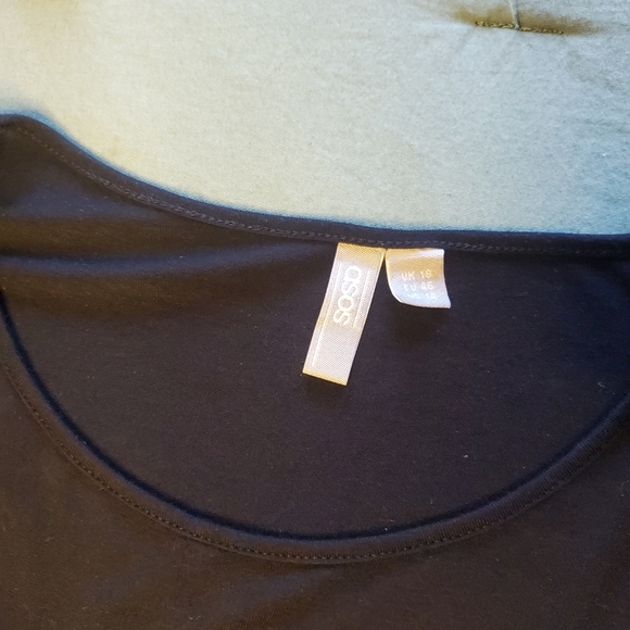 Black Fit and Flare Asos Curve Dress - Picture 3 of 3